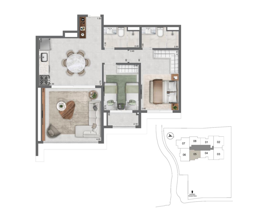 Apartamento, 3 quartos, 2589 m² - Foto 22