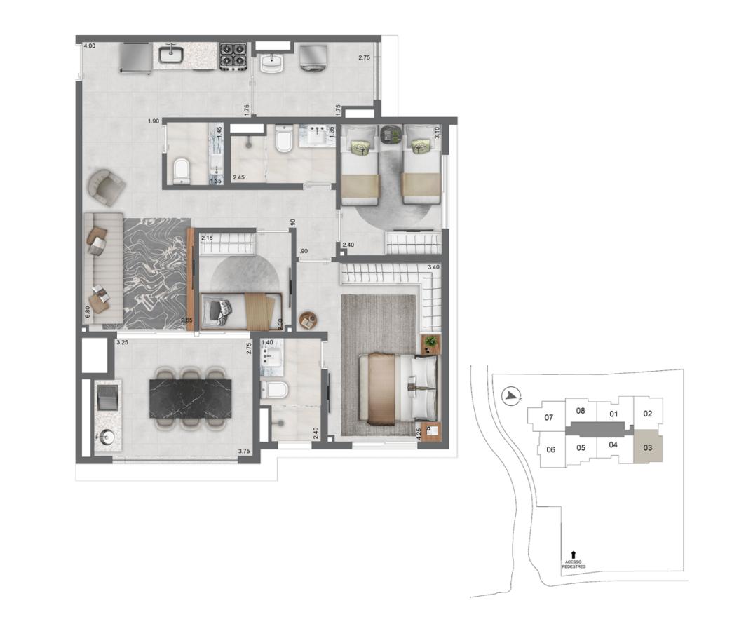 Apartamento, 3 quartos, 2589 m² - Foto 33