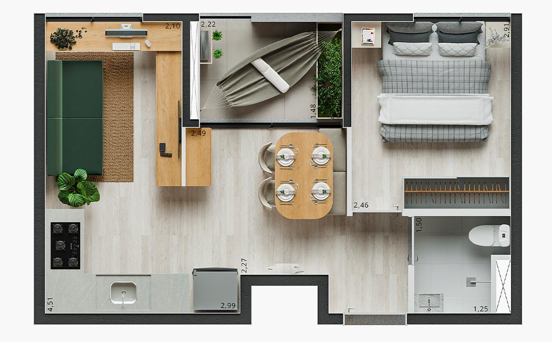 Casa, 2 quartos, 2434 m² - Foto 29
