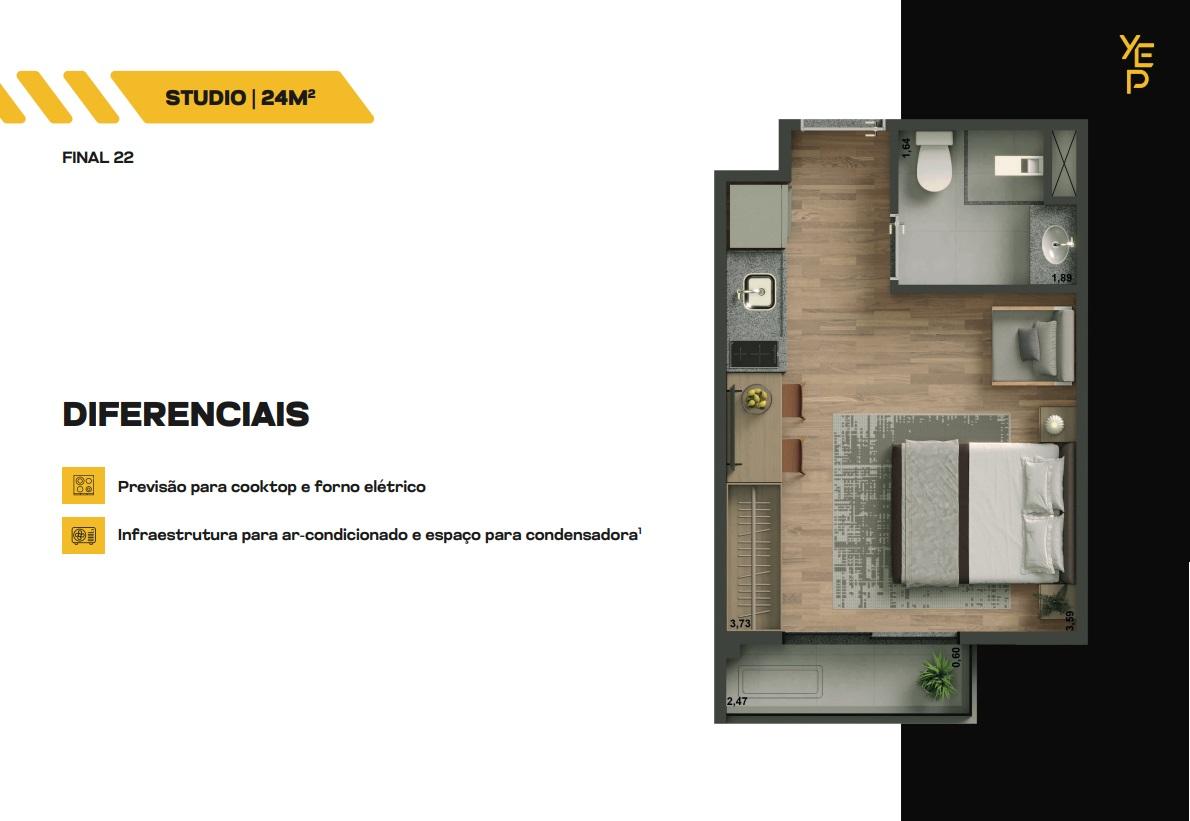Apartamento, 1 quarto, 2429 m² - Foto 36