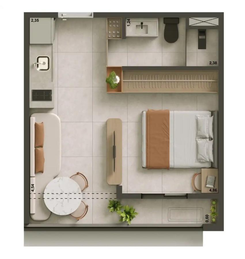 Apartamento, 1 quarto, 2429 m² - Foto 39