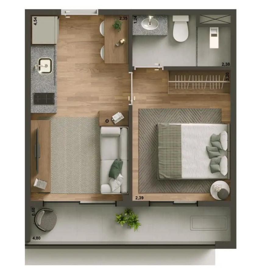 Apartamento, 1 quarto, 2429 m² - Foto 41