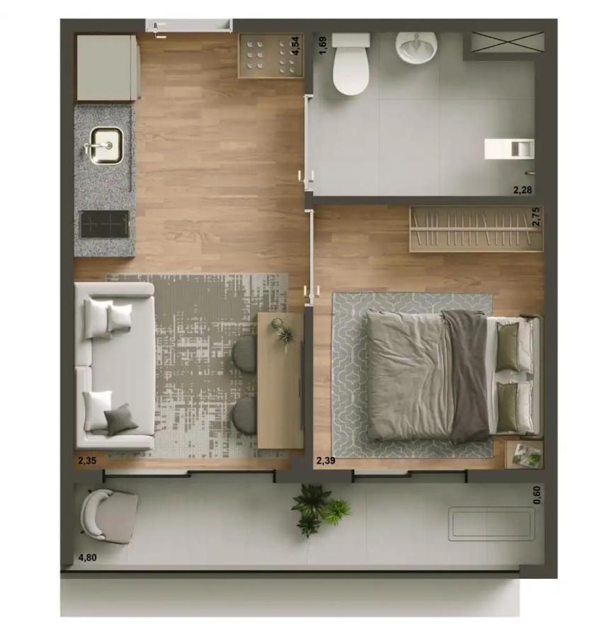 Apartamento, 1 quarto, 2429 m² - Foto 40