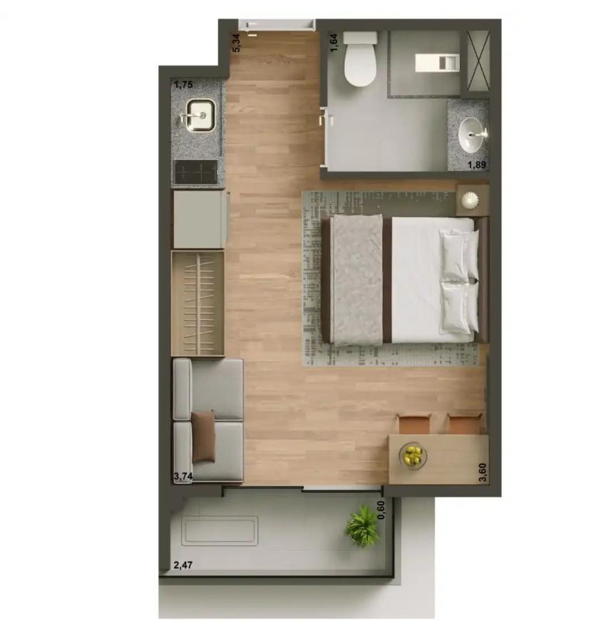 Apartamento, 1 quarto, 2429 m² - Foto 37