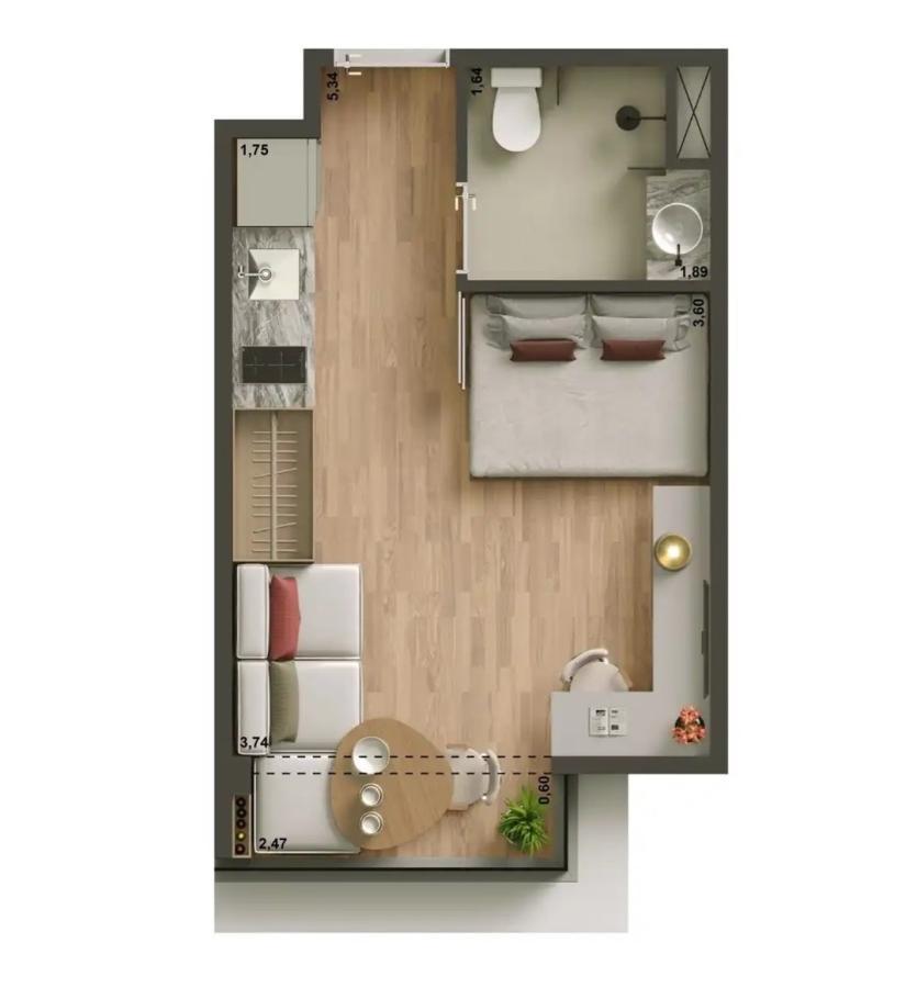 Apartamento, 1 quarto, 2429 m² - Foto 23