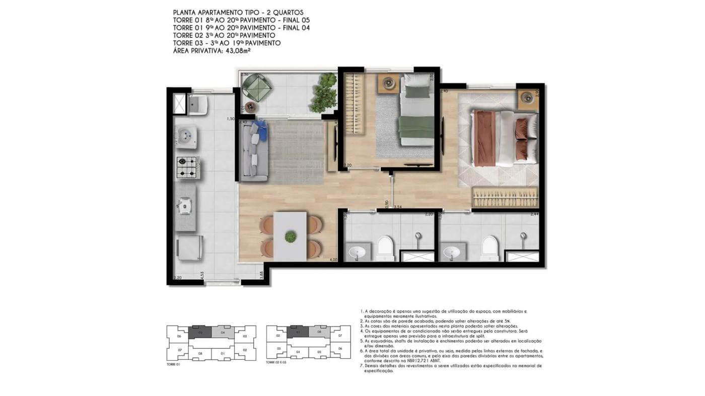 Apartamento, 2 quartos, 4354 m² - Foto 37