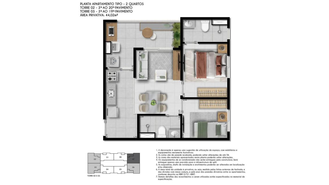 Apartamento, 2 quartos, 4354 m² - Foto 38