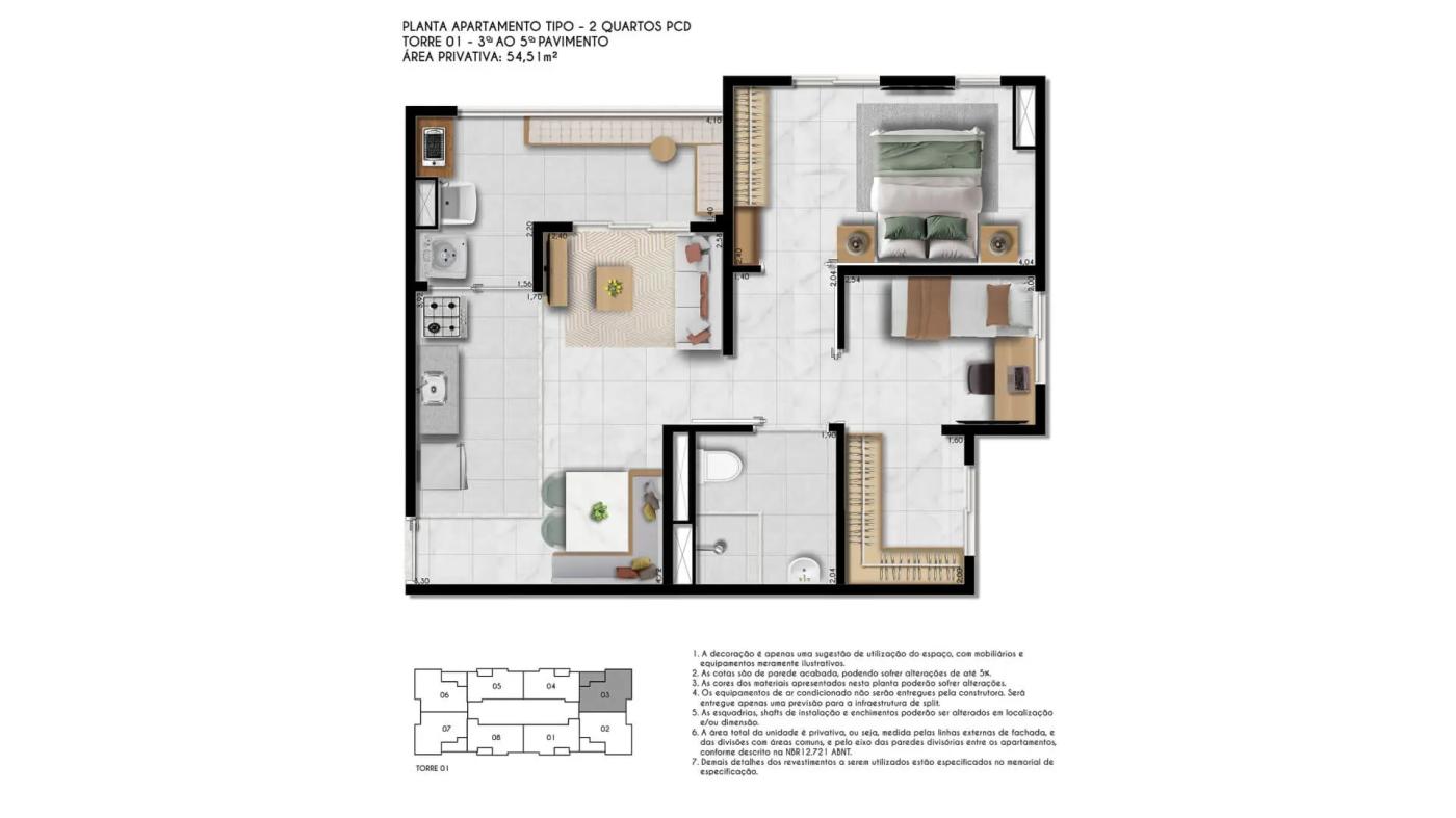 Apartamento, 2 quartos, 4354 m² - Foto 39