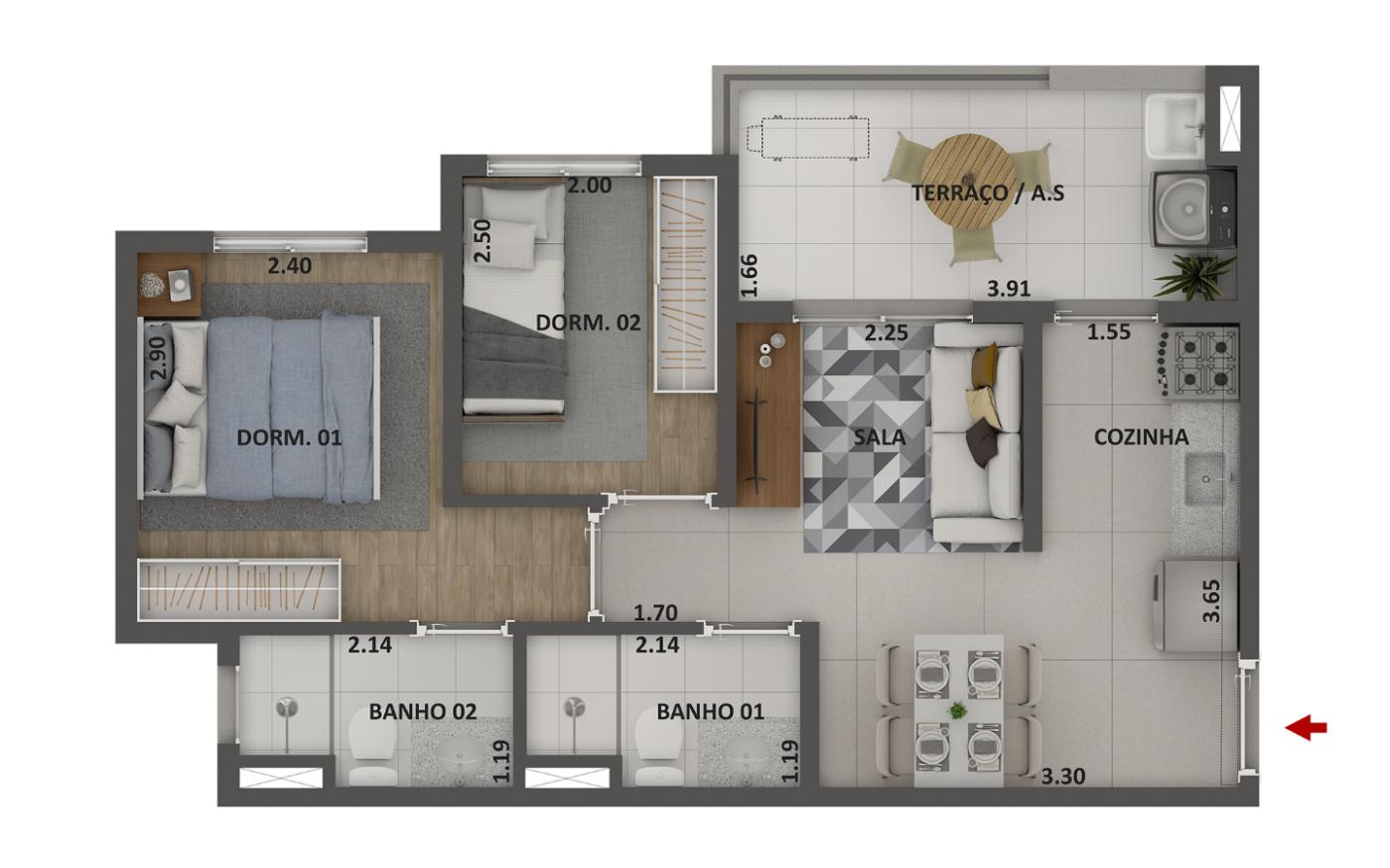 Casa, 2 quartos, 2645 m² - Foto 30