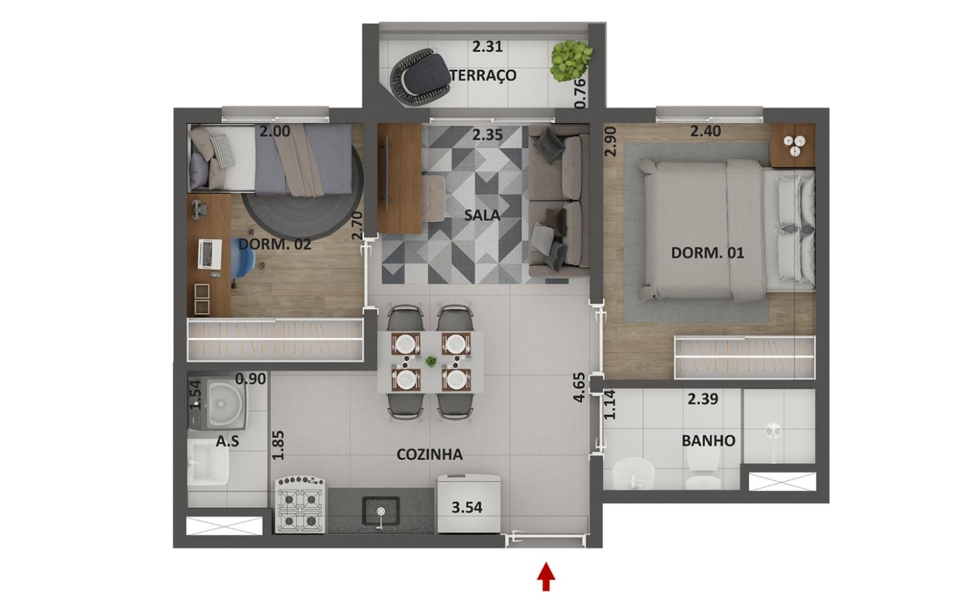 Casa, 2 quartos, 2645 m² - Foto 31