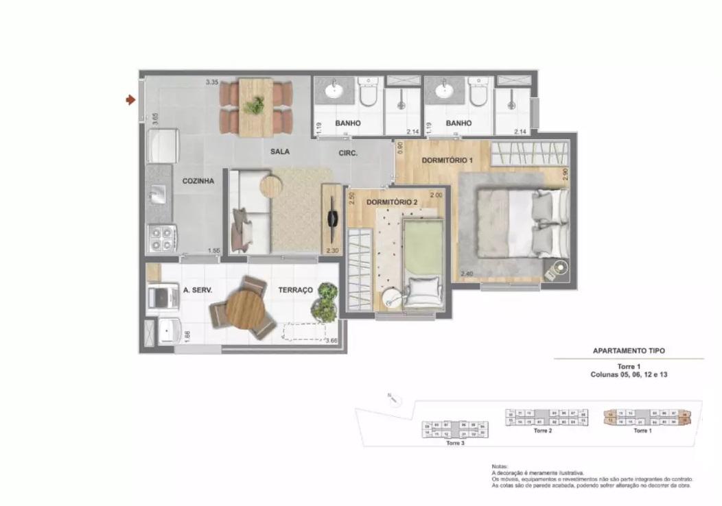 Casa, 2 quartos, 3545 m² - Foto 28