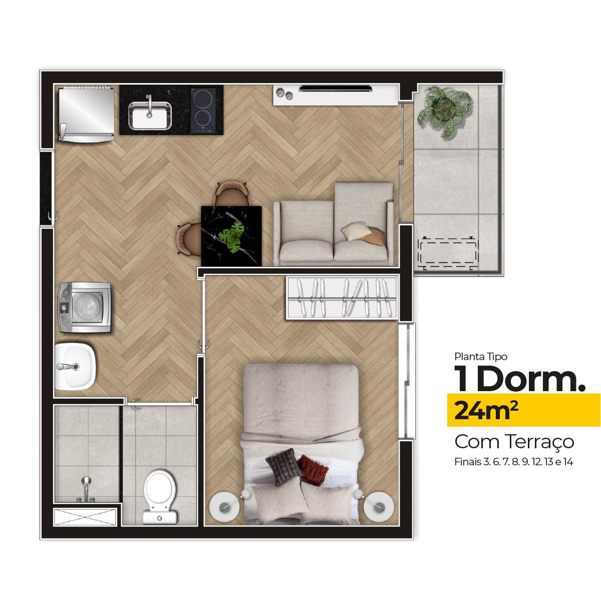 Apartamento, 2 quartos, 2440 m² - Foto 21