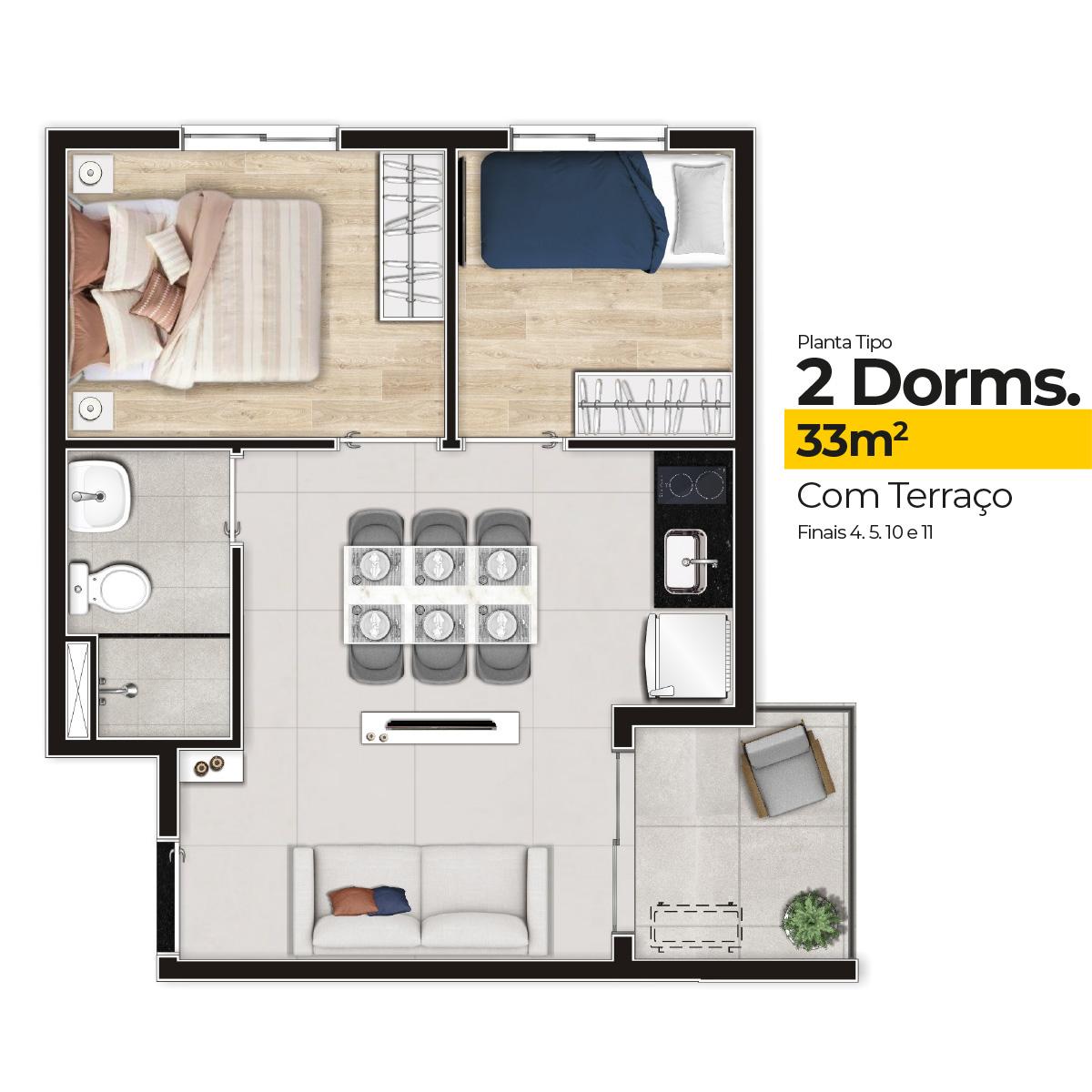Apartamento, 2 quartos, 2440 m² - Foto 22