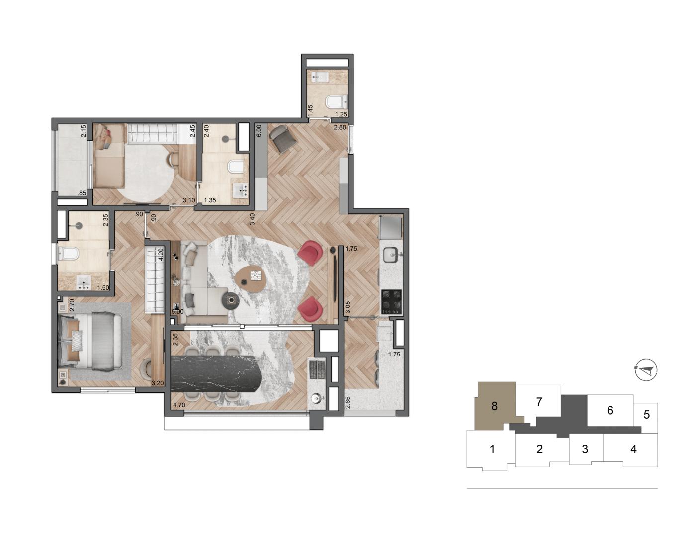 Apartamento, 3 quartos, 3288 m² - Foto 26