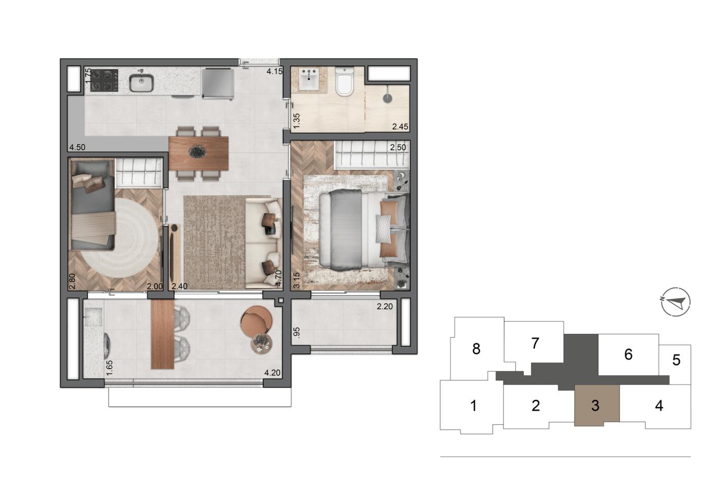 Apartamento, 3 quartos, 3288 m² - Foto 22