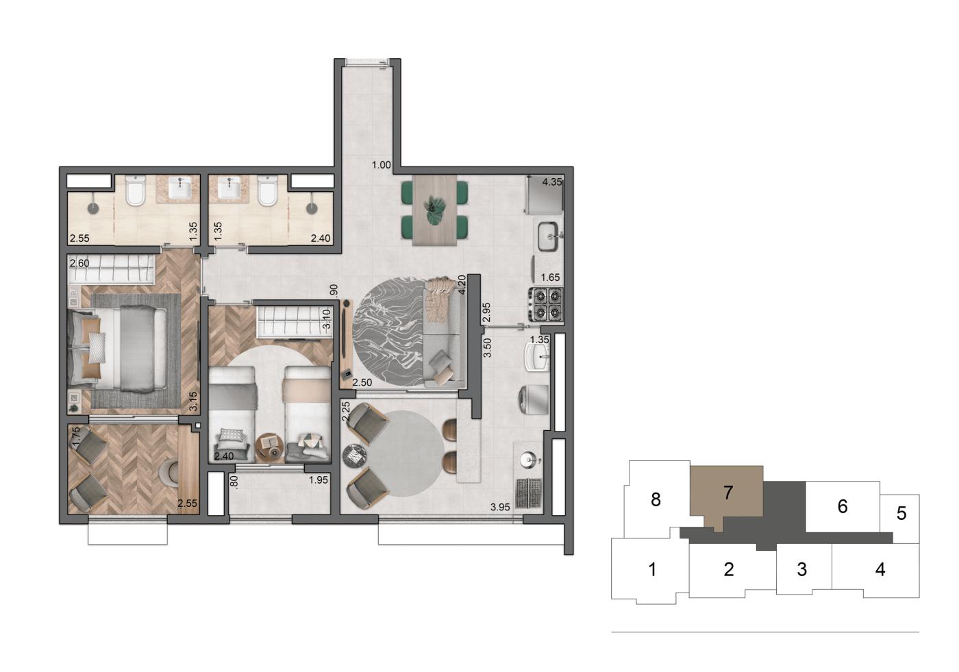 Apartamento, 3 quartos, 3288 m² - Foto 24