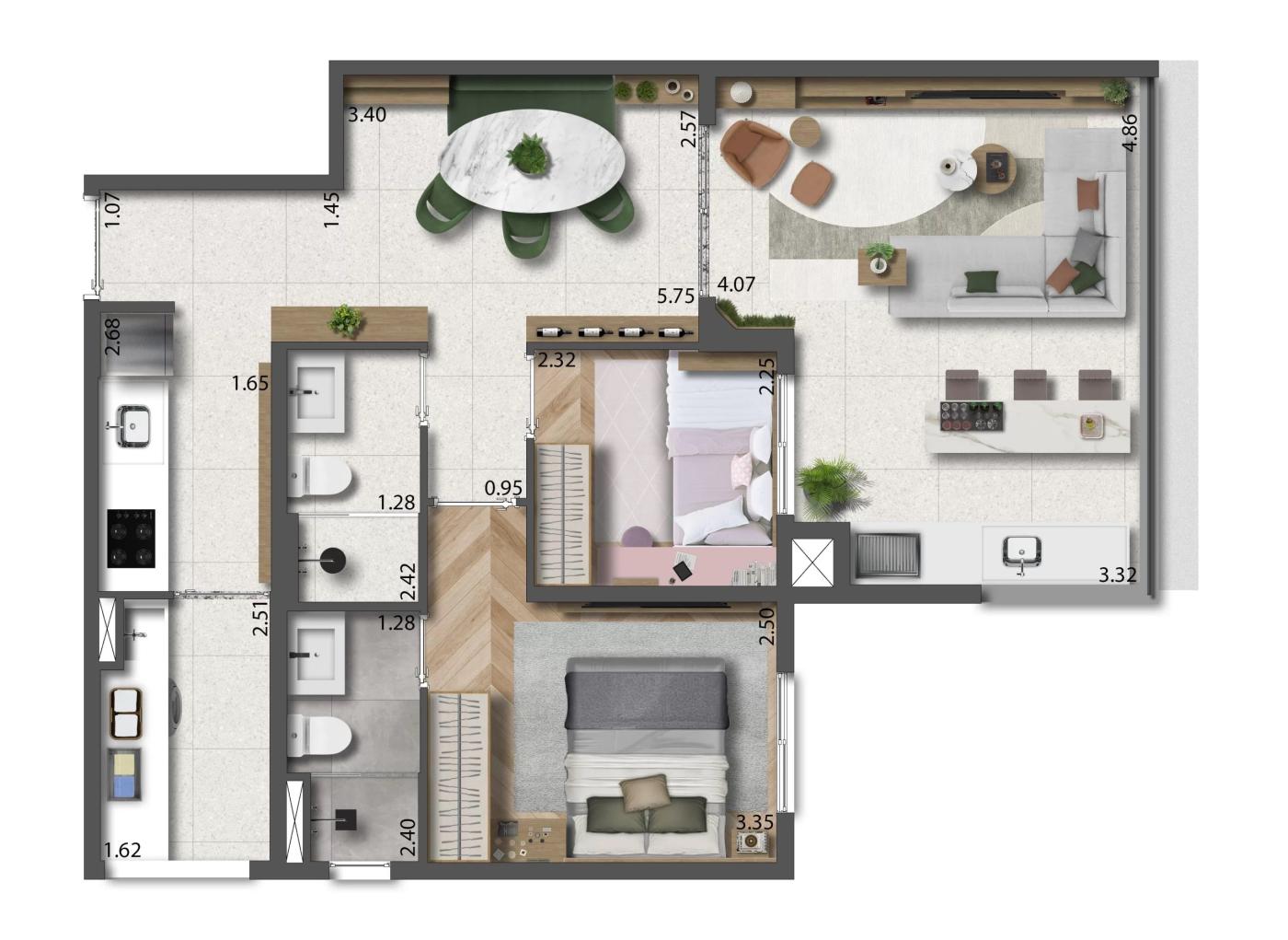 Apartamento, 2 quartos, 5167 m² - Foto 22