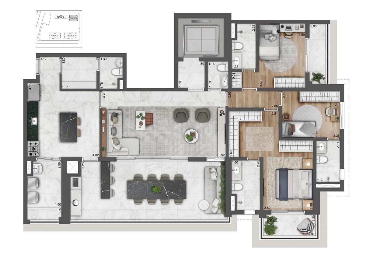 Apartamento, 4 quartos, 72350 m² - Foto 46