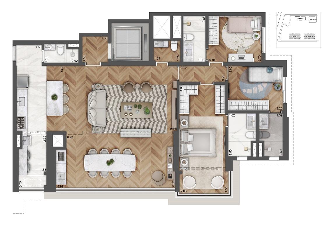 Apartamento, 4 quartos, 72350 m² - Foto 59