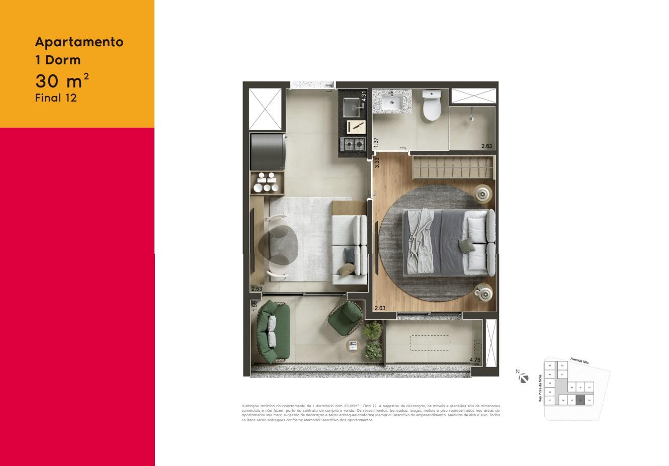 Apartamento, 1 quarto, 2830 m² - Foto 28