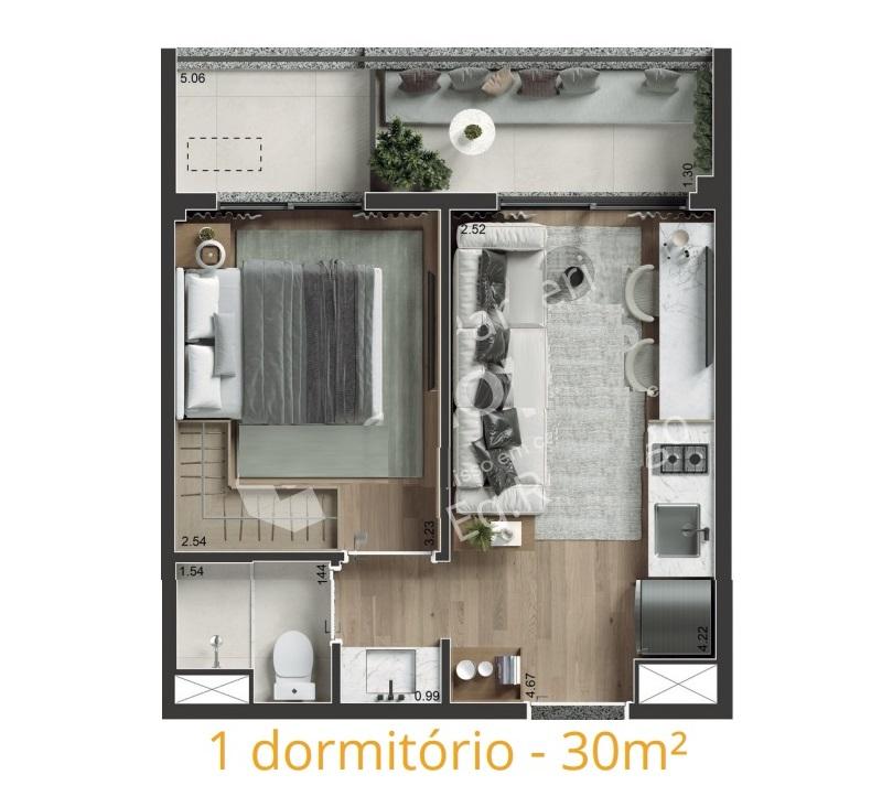 Apartamento, 1 quarto, 2830 m² - Foto 29