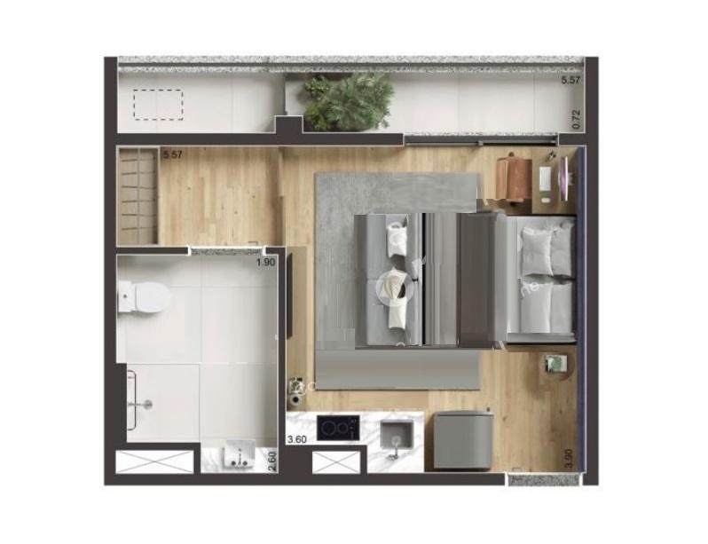Apartamento, 1 quarto, 2830 m² - Foto 30