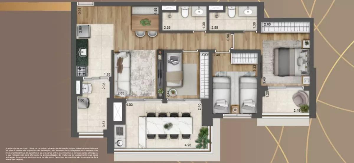Apartamento, 4 quartos, 86164 m² - Foto 23