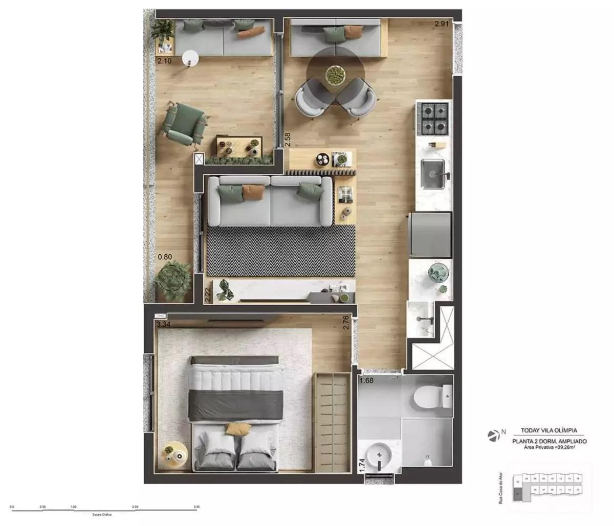 Apartamento, 2 quartos, 2539 m² - Foto 29