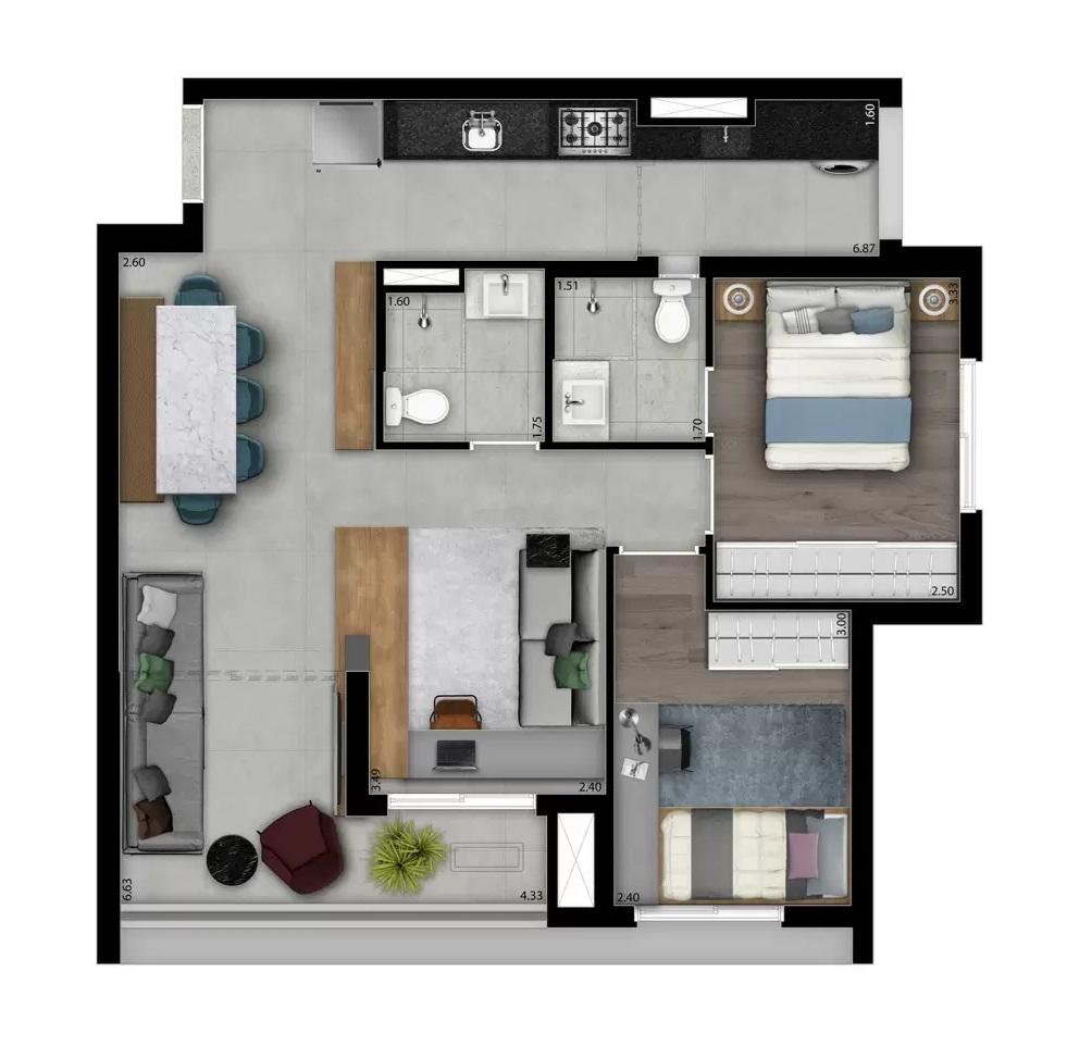 Apartamento, 3 quartos, 2469 m² - Foto 49
