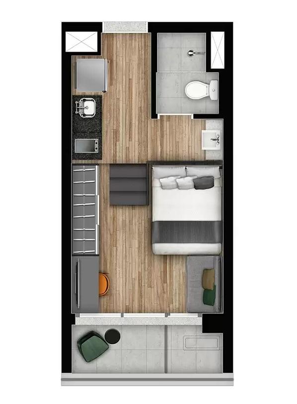 Apartamento, 1 quarto, 2337 m² - Foto 16