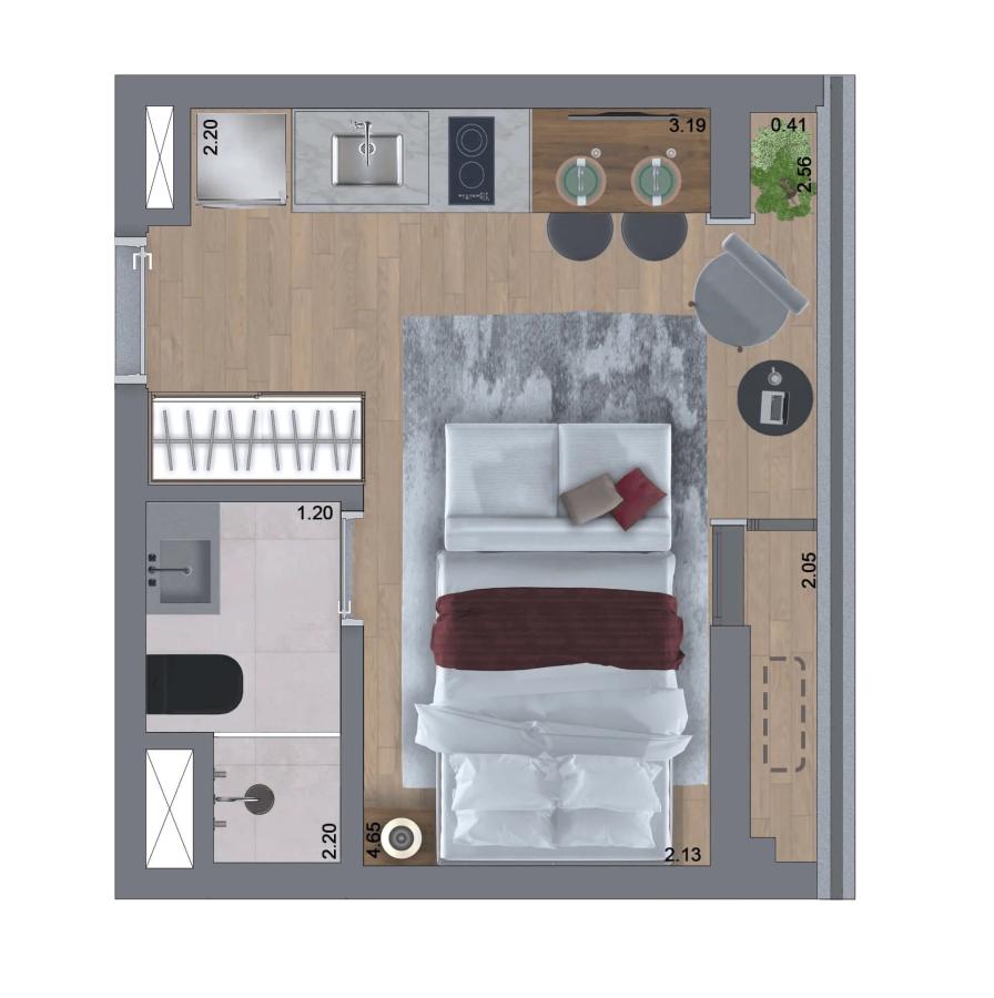 Apartamento, 1 quarto, 2131 m² - Foto 30