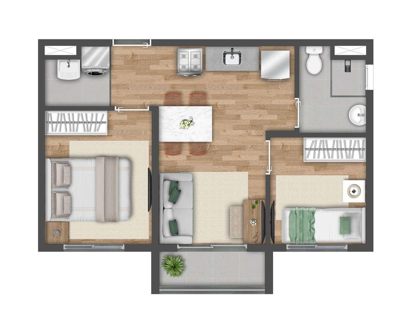 Casa, 2 quartos, 2644 m² - Foto 17