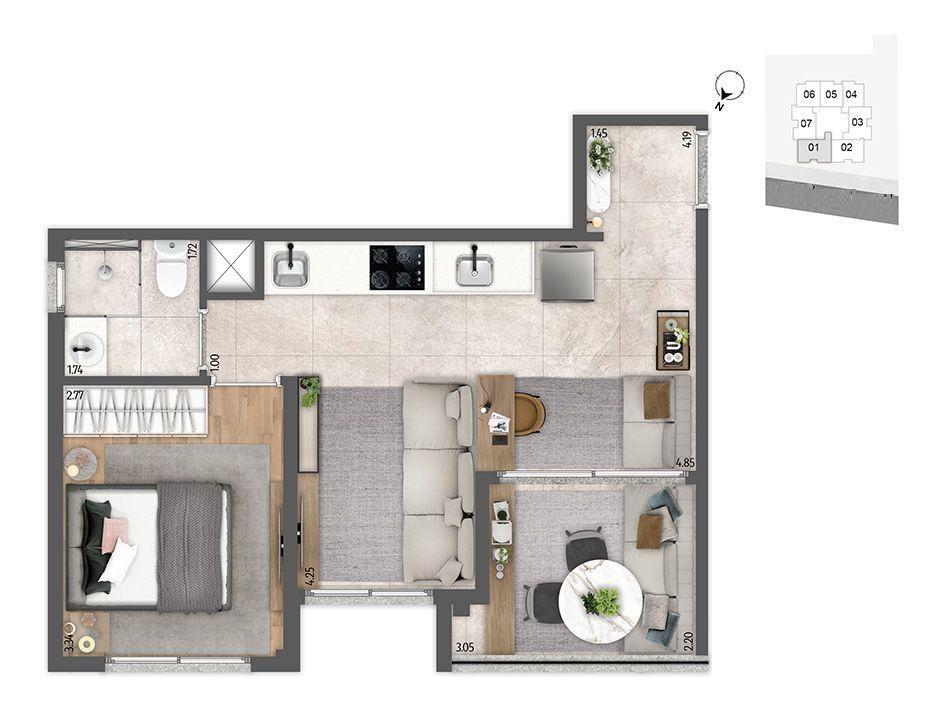 Apartamento, 2 quartos, 2641 m² - Foto 36