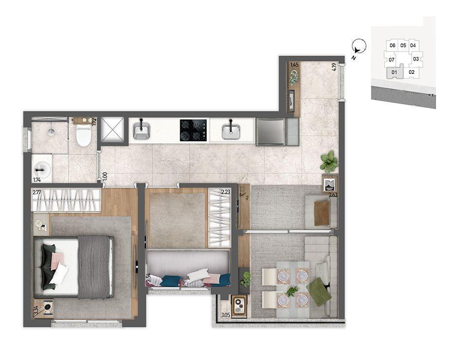 Apartamento, 2 quartos, 2641 m² - Foto 37