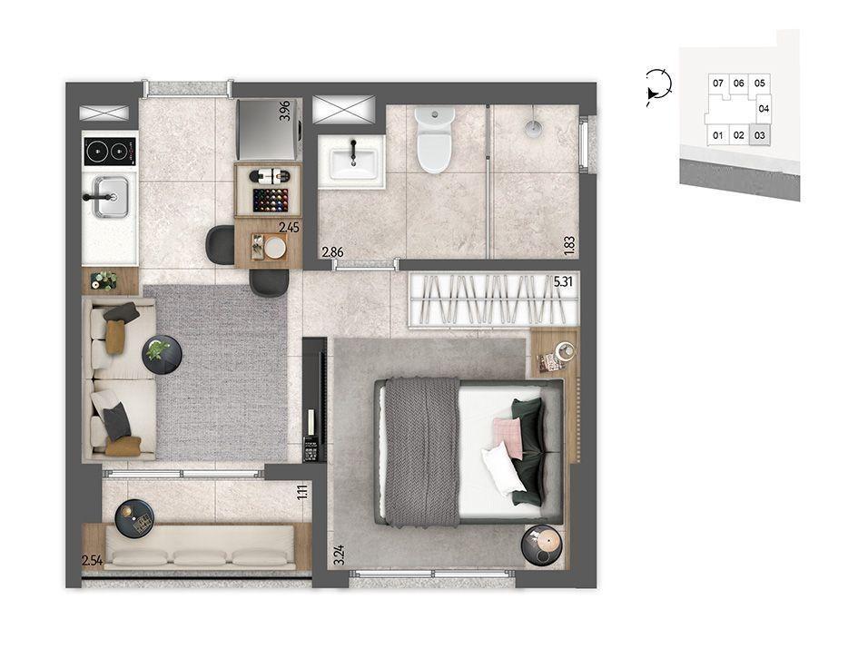 Apartamento, 2 quartos, 2641 m² - Foto 34