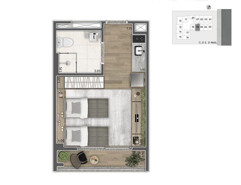 Apartamento, 2 quartos, 2539 m² - Foto 32