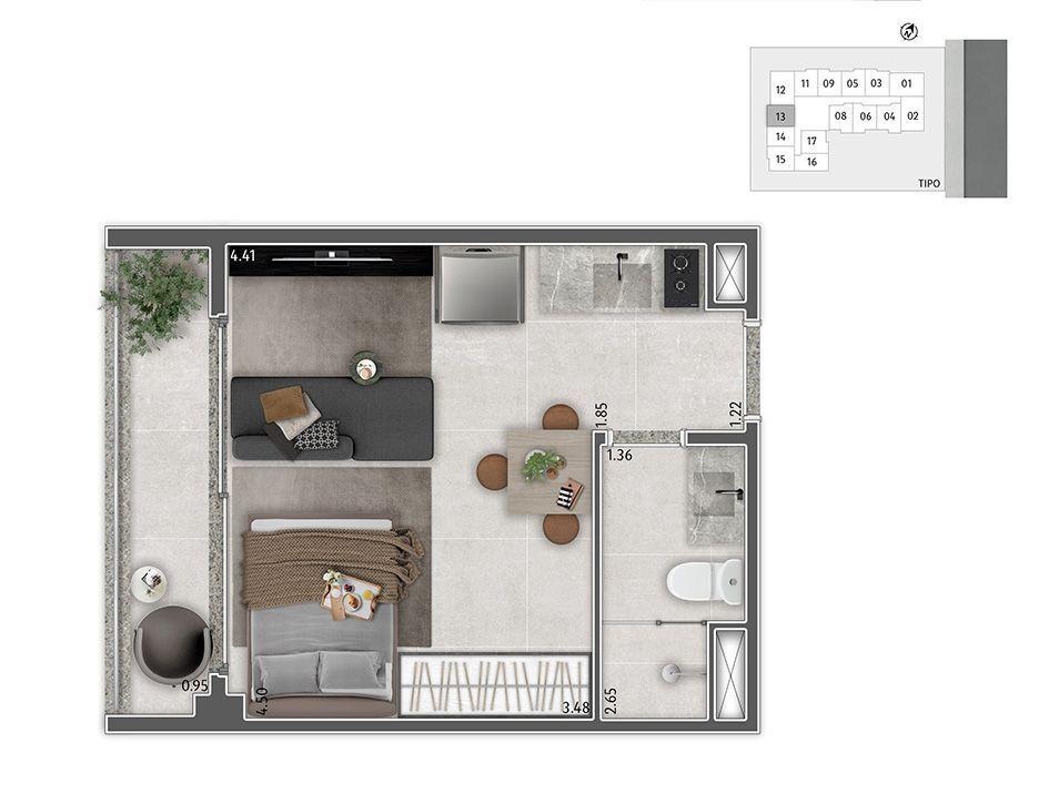 Apartamento, 2 quartos, 2539 m² - Foto 33