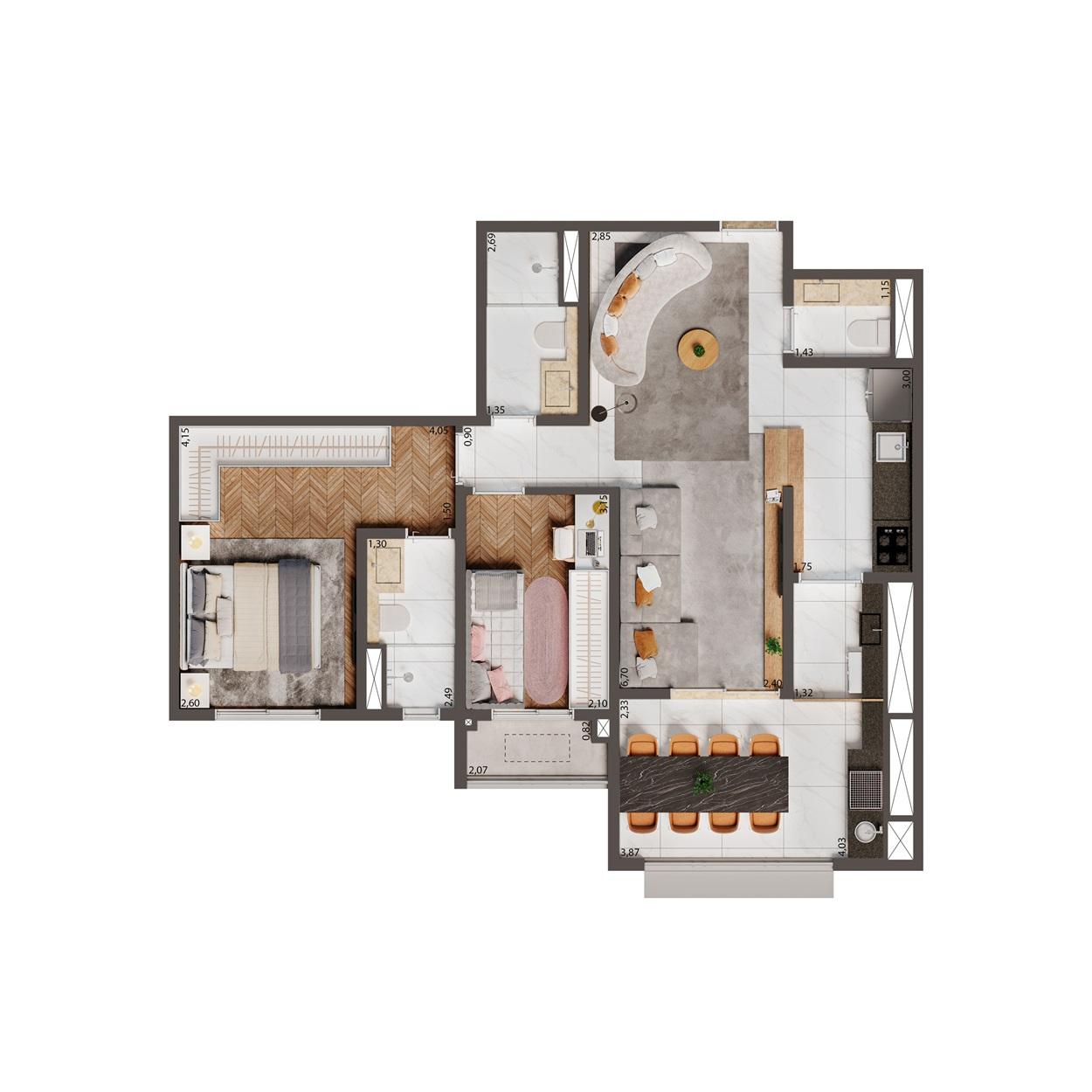Apartamento, 3 quartos, 75134 m² - Foto 18