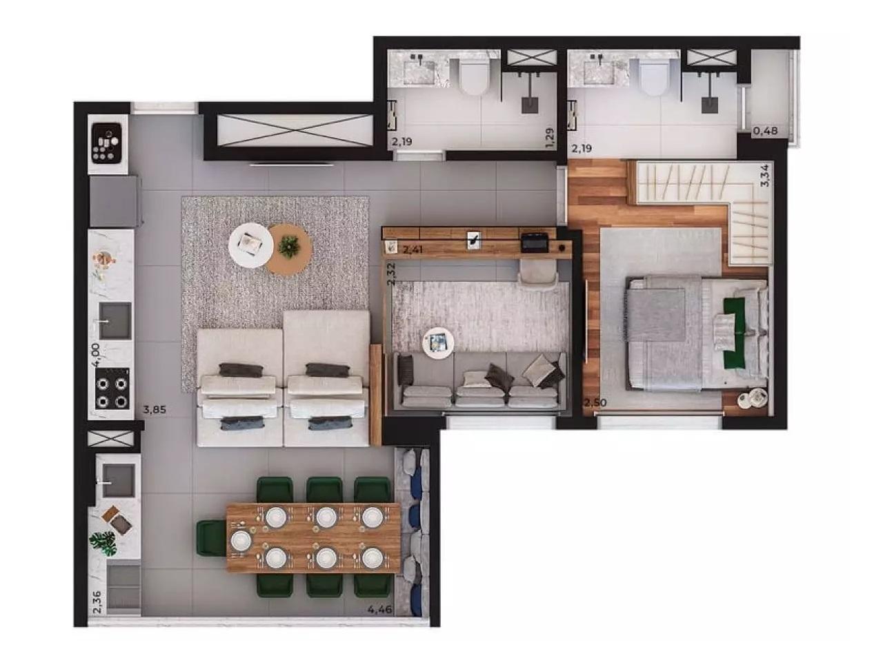 Apartamento, 2 quartos, 3756 m² - Foto 32