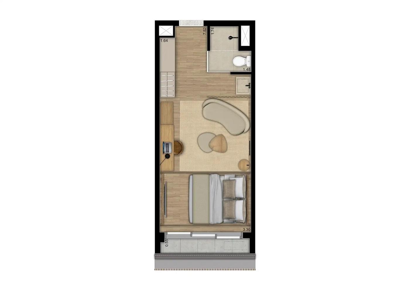 Apartamento, 1 quarto, 2339 m² - Foto 25