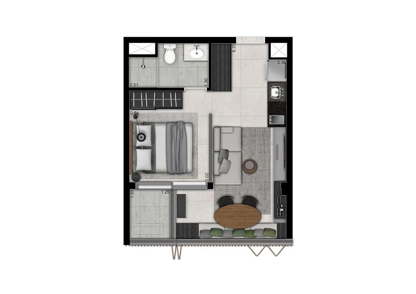 Apartamento, 1 quarto, 2339 m² - Foto 28