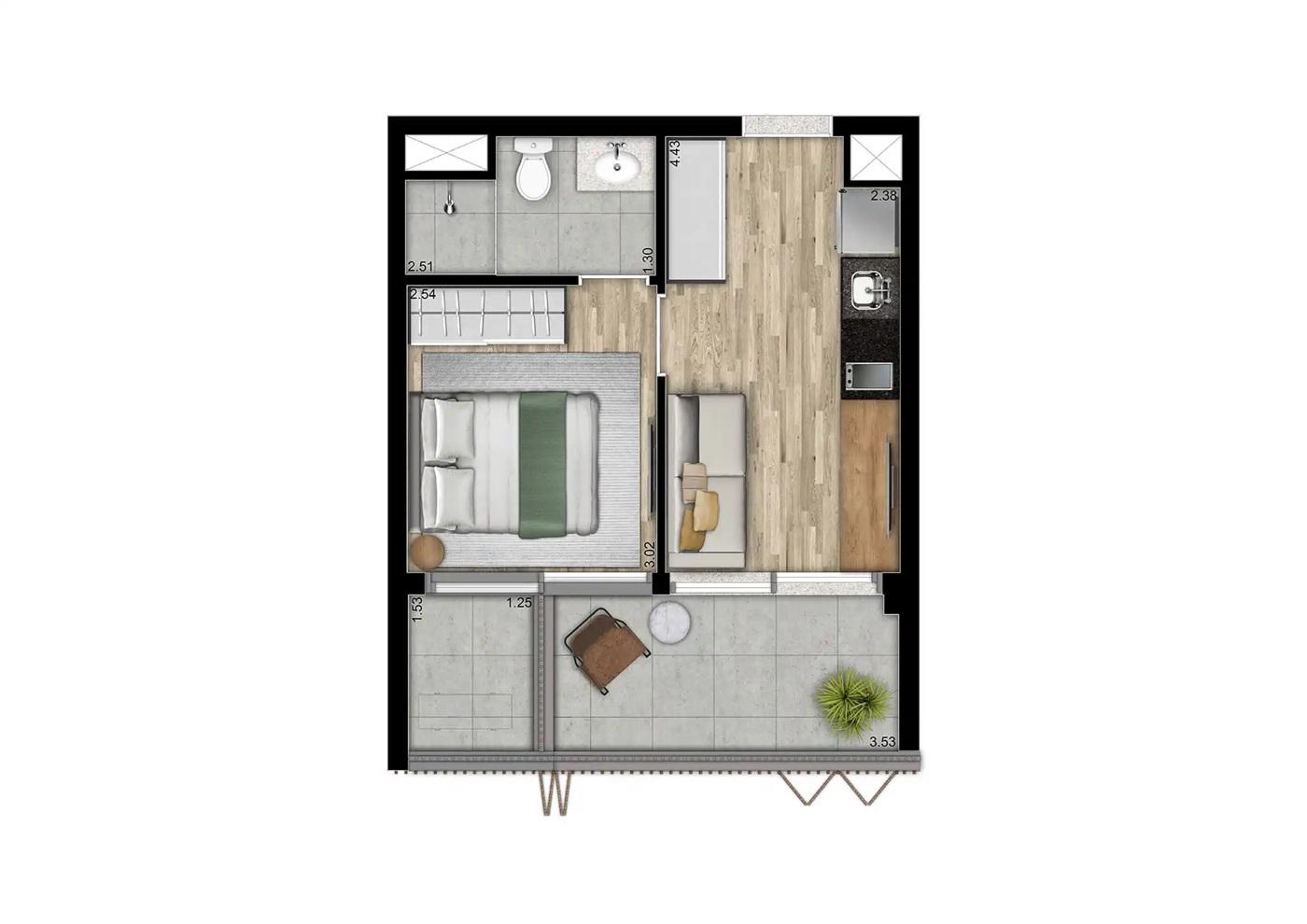 Apartamento, 1 quarto, 2339 m² - Foto 29