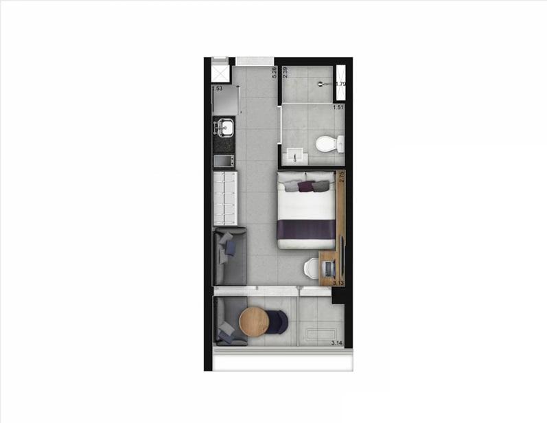 Apartamento, 1 quarto, 2326 m² - Foto 19