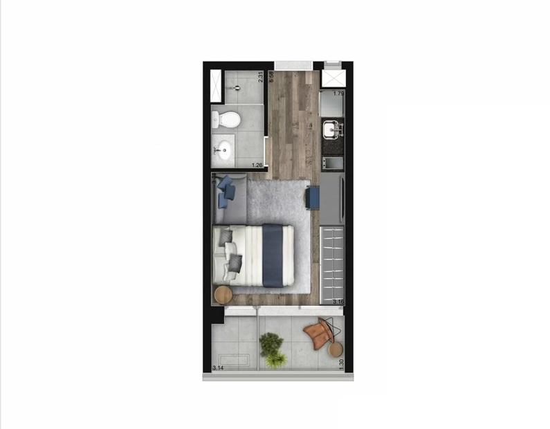 Apartamento, 1 quarto, 2326 m² - Foto 20
