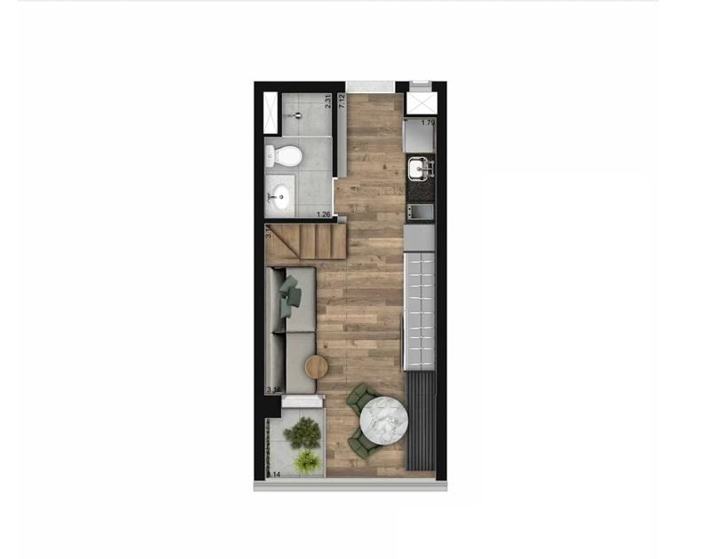 Apartamento, 1 quarto, 2326 m² - Foto 22