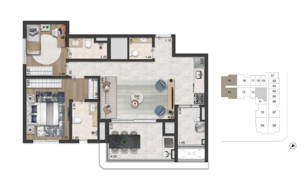 Apartamento, 4 quartos, 27337 m² - Foto 47