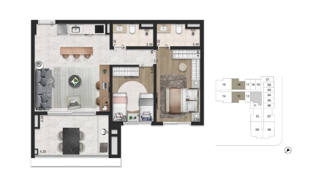 Apartamento, 4 quartos, 27337 m² - Foto 42