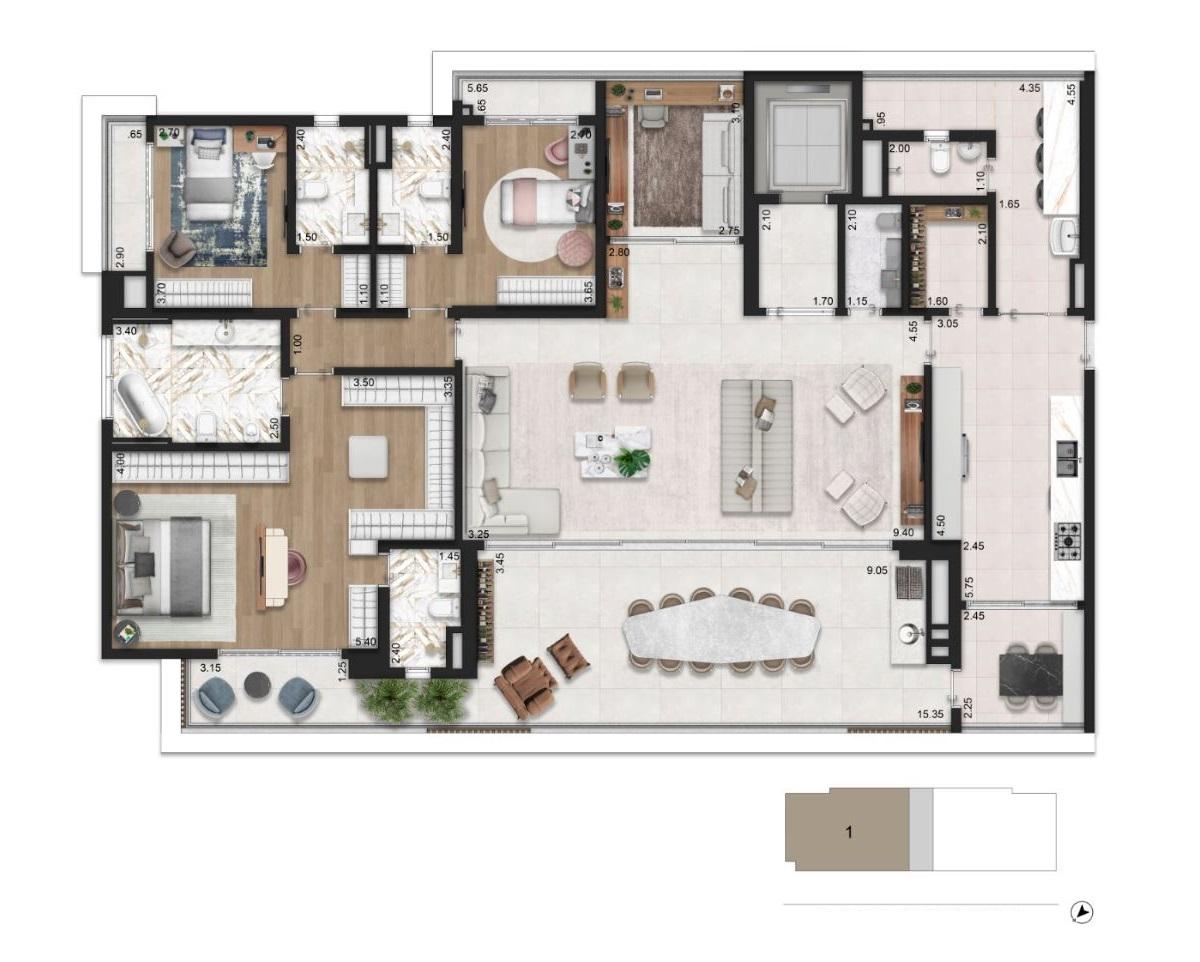 Apartamento, 4 quartos, 27337 m² - Foto 23