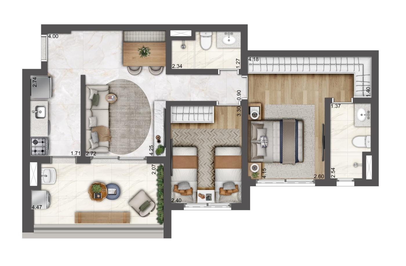 Apartamento, 4 quartos, 187512 m² - Foto 49