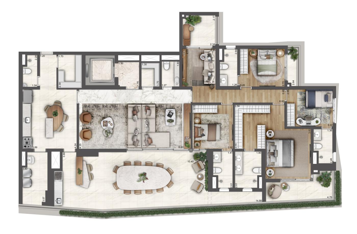 Apartamento, 4 quartos, 187512 m² - Foto 26